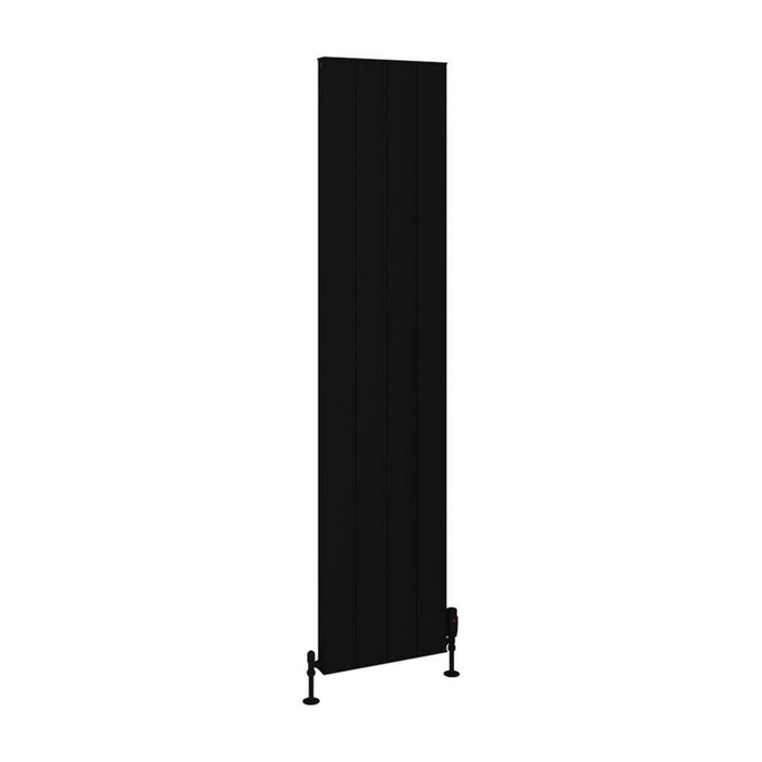 Eastbrook Vesima Aluminium Vertical Designer Radiator - Matt Black