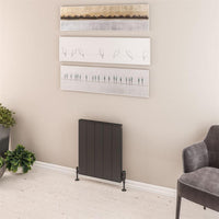 Eastbrook Vesima Aluminium Vertical Designer Radiator - Matt Anthracite