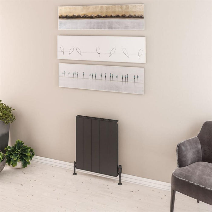 Eastbrook Vesima Aluminium Vertical Designer Radiator - Matt Anthracite