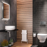 Eastbrook Peretti Aluminium Vertical Designer Radiator - Matt White