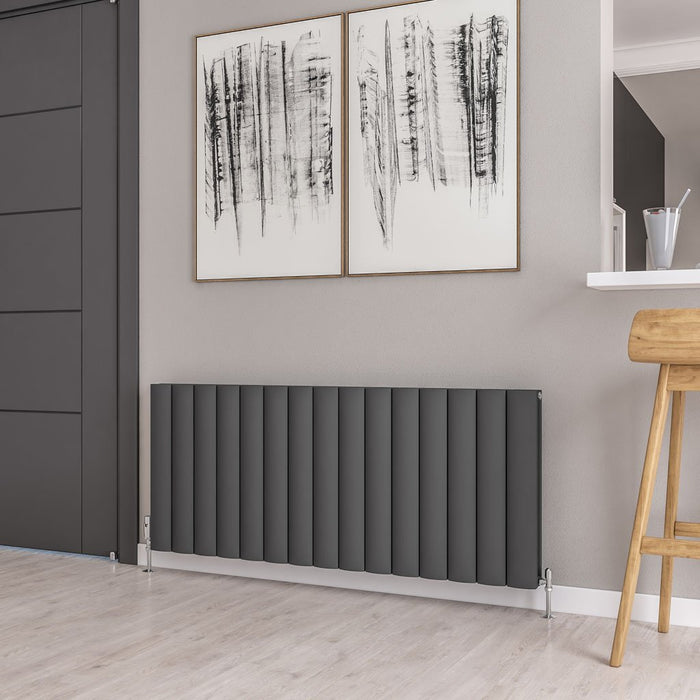 Eastbrook Guardia Aluminium Horizontal Designer Radiator - Matt Anthracite