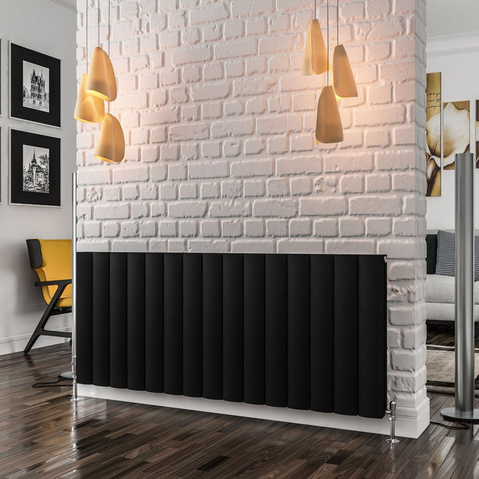Eastbrook Guardia Aluminium Horizontal Designer Radiator - Matt Black