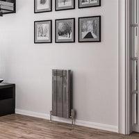 Eastbrook Peretti Aluminium Vertical Designer Radiator - Polished Aluminium