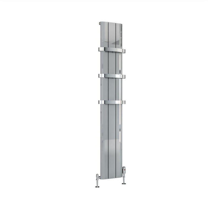 Eastbrook Peretti Aluminium Vertical Designer Radiator - Polished Aluminium