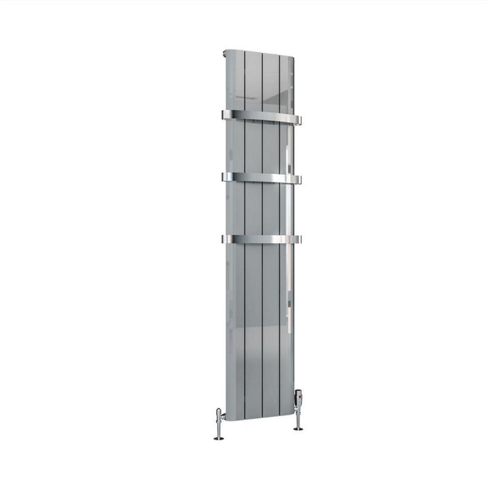Eastbrook Peretti Aluminium Vertical Designer Radiator - Polished Aluminium