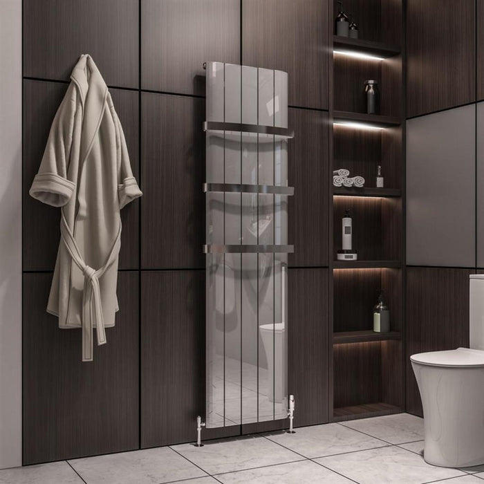 Eastbrook Peretti Aluminium Vertical Designer Radiator - Polished Aluminium