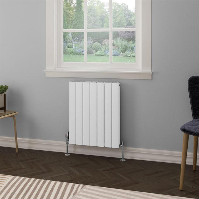 Eastbrook Hadleigh Aluminium Vertical Designer Radiator - Matt White