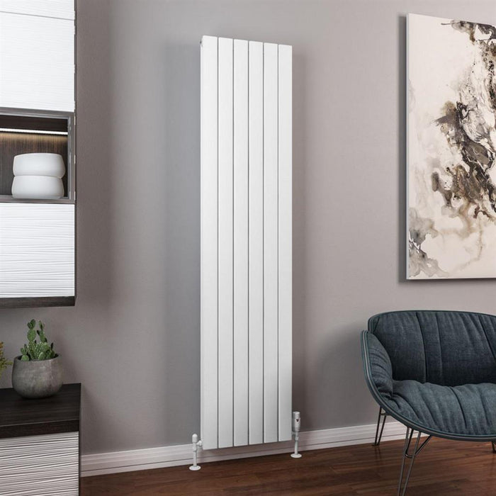Eastbrook Hadleigh Aluminium Vertical Designer Radiator - Matt White