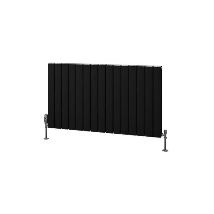 Eastbrook Hadleigh Aluminium Horizontal Designer Radiator - Matt Black