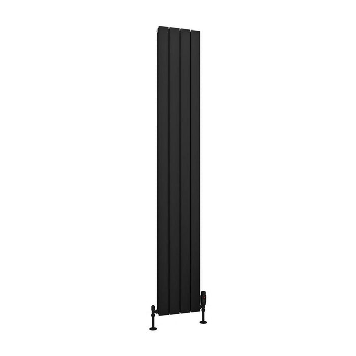 Eastbrook Hadleigh Aluminium Vertical Designer Radiator - Matt Black