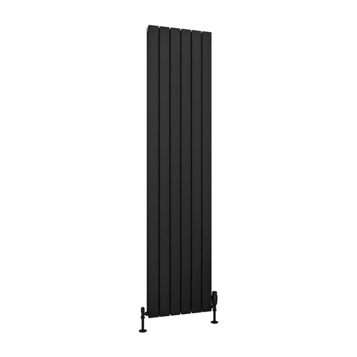 Eastbrook Hadleigh Aluminium Vertical Designer Radiator - Matt Black