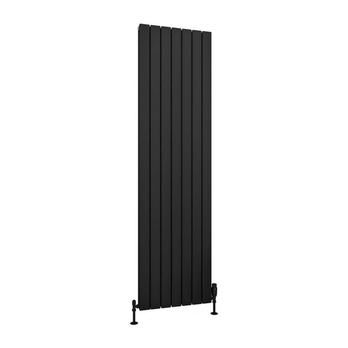 Eastbrook Hadleigh Aluminium Vertical Designer Radiator - Matt Black