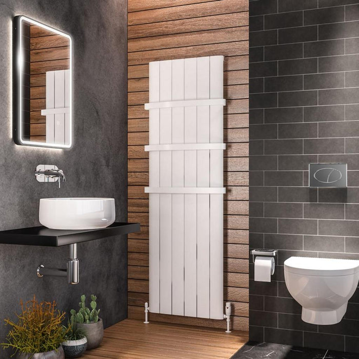 Eastbrook Peretti Aluminium Vertical Designer Radiator - Matt White