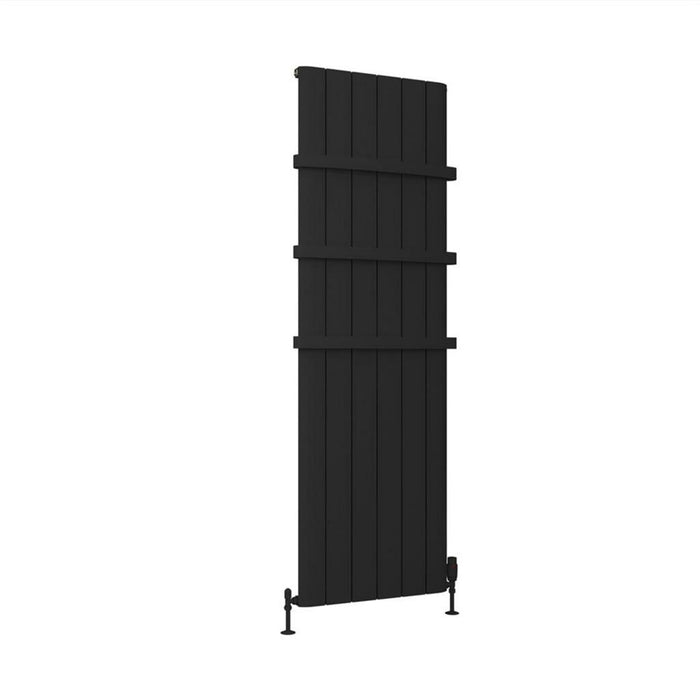 Eastbrook Peretti Aluminium Vertical Designer Radiator - Matt Black