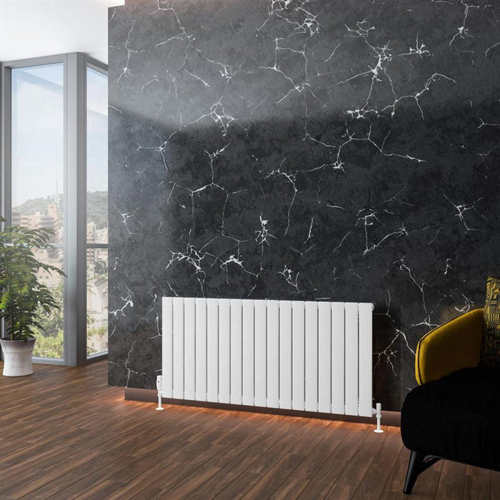 Eastbrook Addington Type 10 Horizontal Aluminium Designer Radiator - Gloss White
