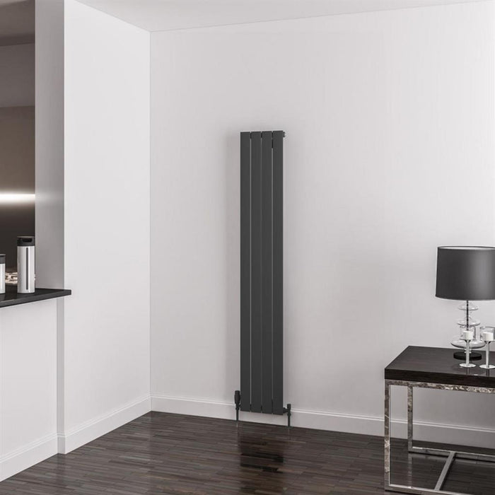 Eastbrook Addington Type 10 Vertical Aluminium Designer Radiator - Matt Anthracite