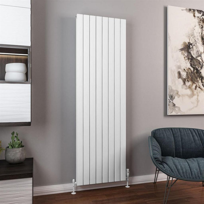 Eastbrook Hadleigh Aluminium Vertical Designer Radiator - Matt White