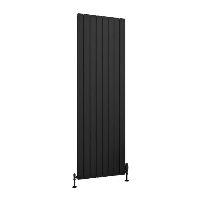 Eastbrook Hadleigh Aluminium Vertical Designer Radiator - Matt Black