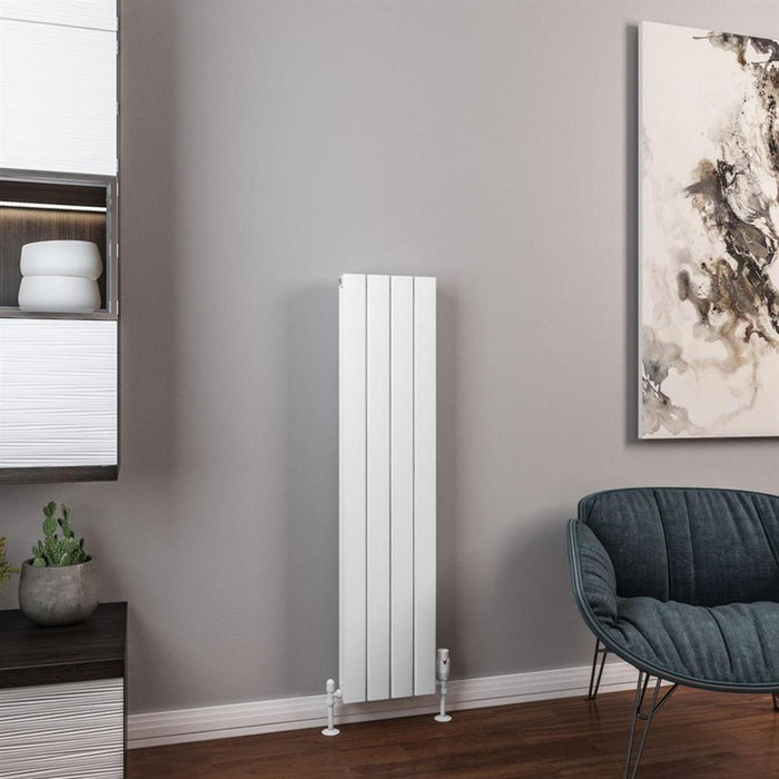 Eastbrook Hadleigh Aluminium Vertical Designer Radiator - Matt White