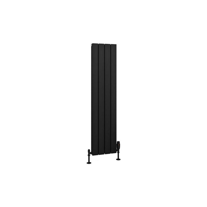Eastbrook Hadleigh Aluminium Vertical Designer Radiator - Matt Black