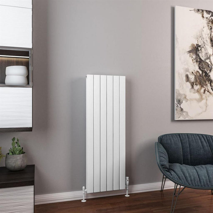 Eastbrook Hadleigh Aluminium Vertical Designer Radiator - Matt White