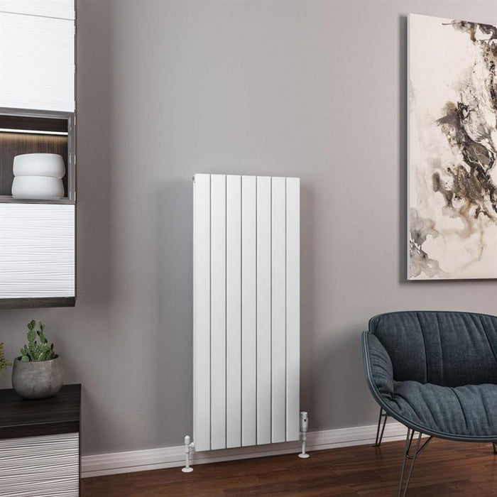 Eastbrook Hadleigh Aluminium Vertical Designer Radiator - Matt White