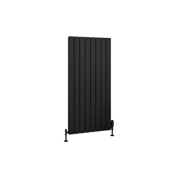 Eastbrook Hadleigh Aluminium Vertical Designer Radiator - Matt Black