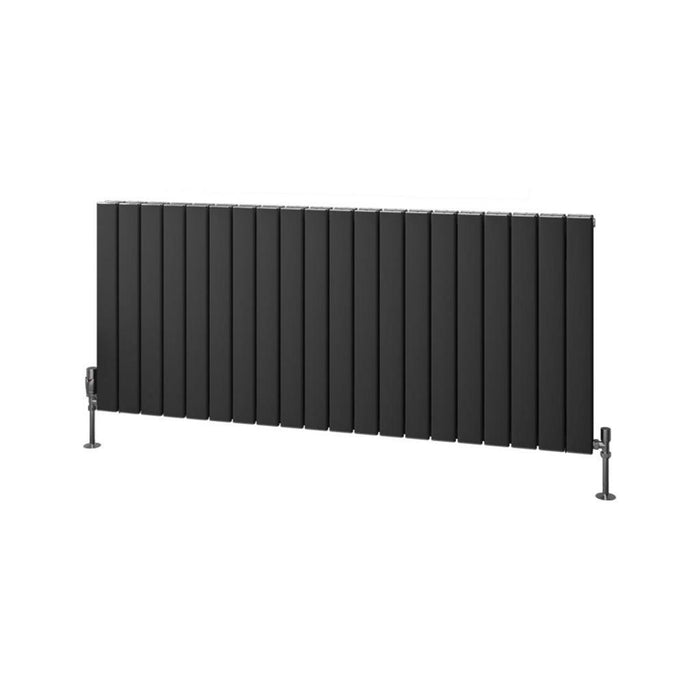 Eastbrook Hadleigh Aluminium Horizontal Designer Radiator - Matt Anthracite