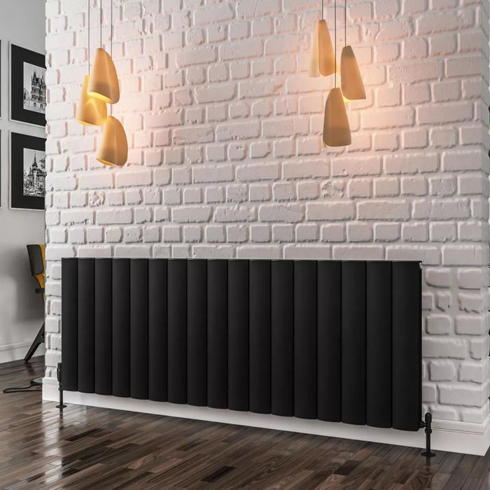 Eastbrook Guardia Aluminium Horizontal Designer Radiator - Matt Black