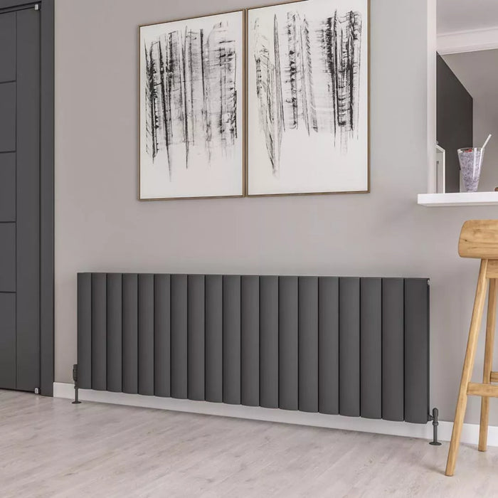 Eastbrook Guardia Aluminium Horizontal Designer Radiator - Matt Anthracite