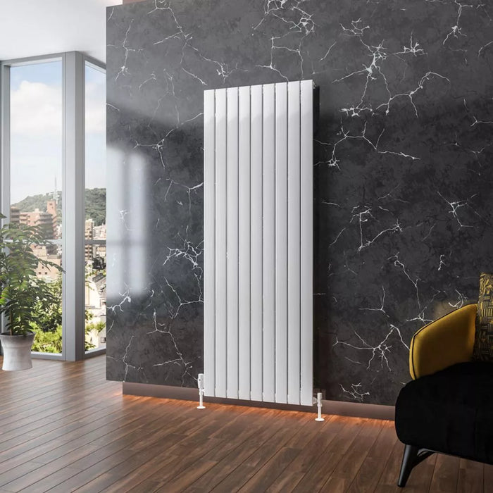 Eastbrook Addington Type 10 Vertical Aluminium Designer Radiator - Gloss White