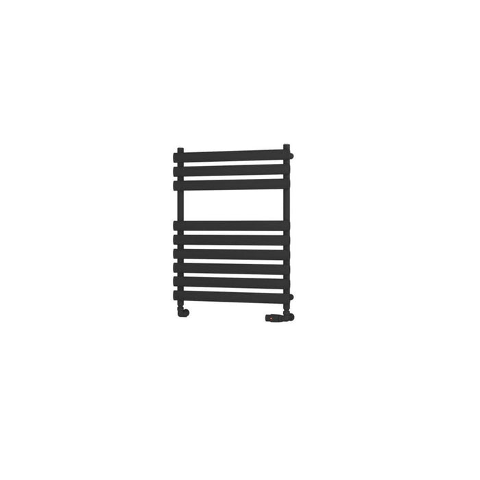 Eastbrook Tunstall Vertical Designer Heated Towel Rail - Matt Black