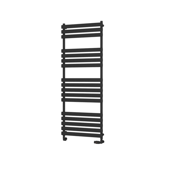 Eastbrook Tunstall Vertical Designer Heated Towel Rail - Matt Black
