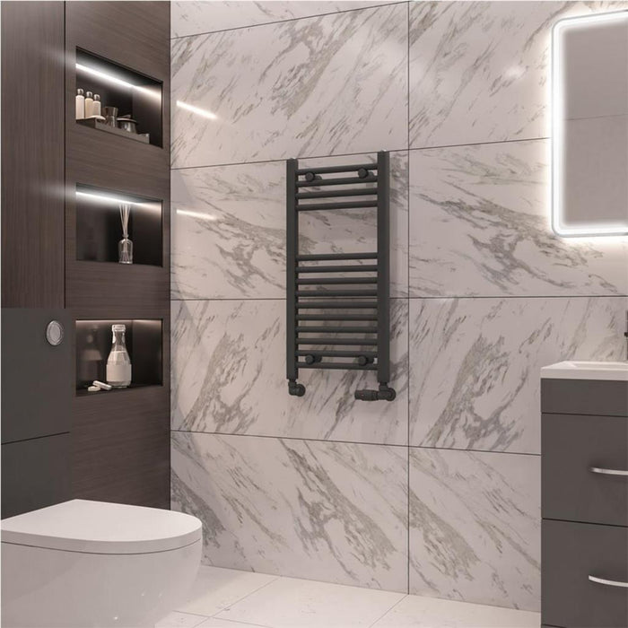 Eastbrook Wingrave Straight Heated Towel Rail - Matt Anthracite