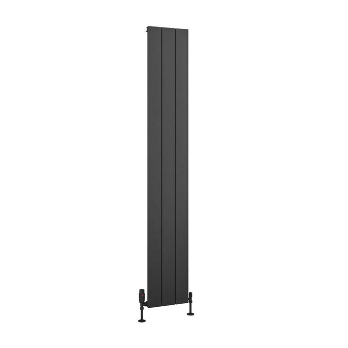 Eastbrook Charlton Aluminium Vertical Designer Radiator - Matt Anthracite