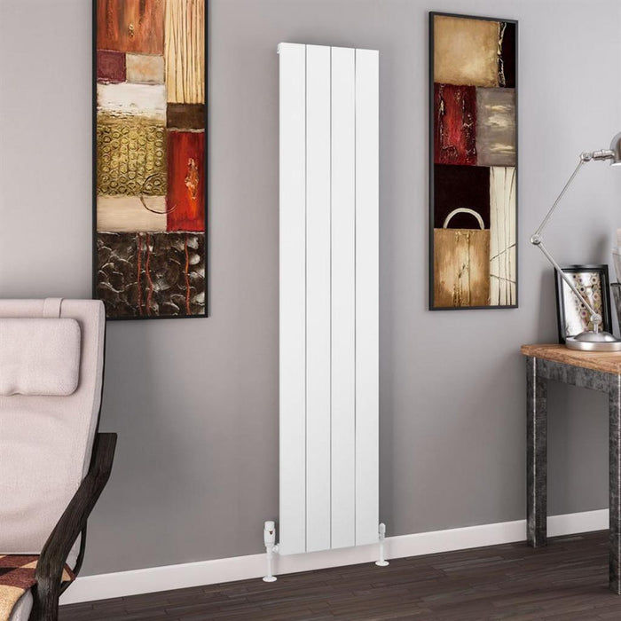 Eastbrook Charlton Aluminium Vertical Designer Radiator - Matt White