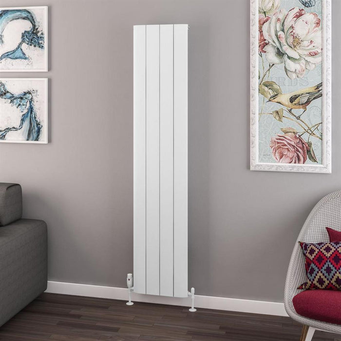 Eastbrook Withington Aluminium Vertical Designer Radiator - Matt White