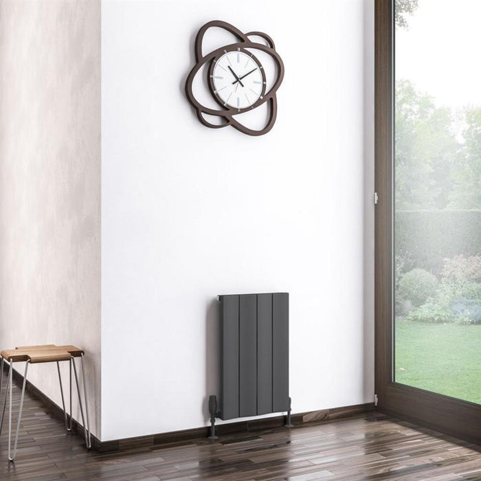 Eastbrook Fairford Aluminium Vertical Designer Radiator - Matt Anthracite