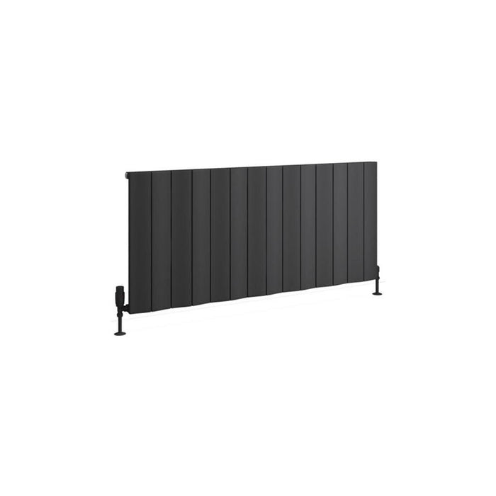 Eastbrook Fairford Aluminium Horizontal Designer Radiator - Matt Anthracite