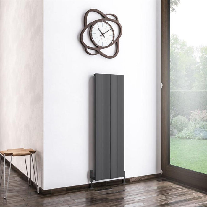 Eastbrook Fairford Aluminium Vertical Designer Radiator - Matt Anthracite