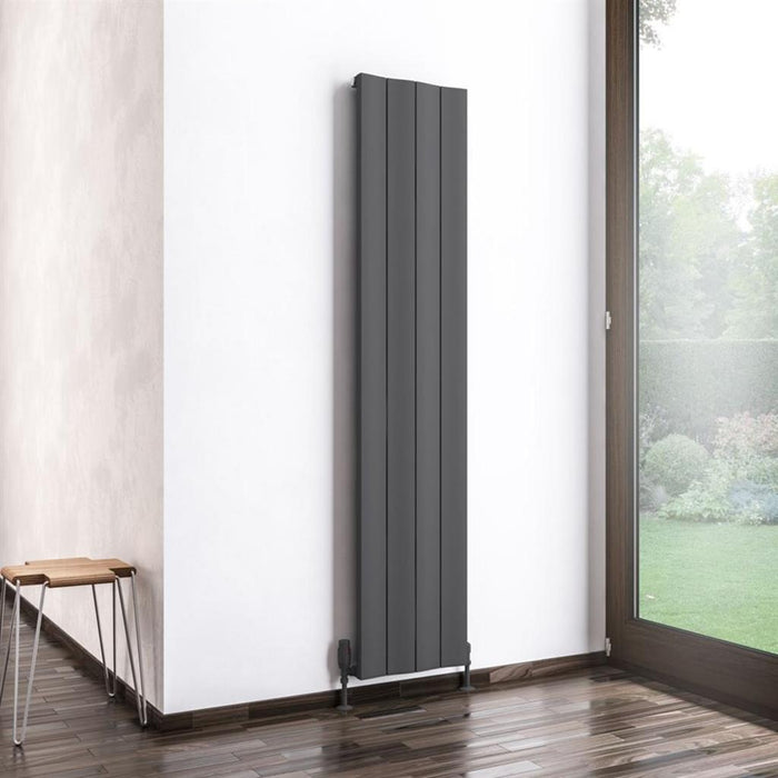 Eastbrook Fairford Aluminium Vertical Designer Radiator - Matt Anthracite