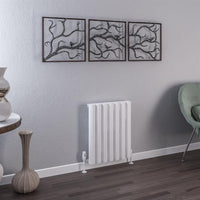 Eastbrook Burford Aluminium Vertical Designer Radiator - Matt White
