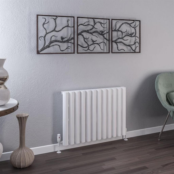Eastbrook Burford Aluminium Horizontal Designer Radiator - Matt White