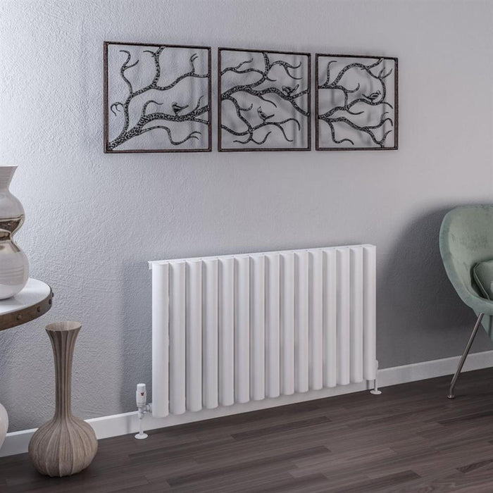 Eastbrook Burford Aluminium Horizontal Designer Radiator - Matt White