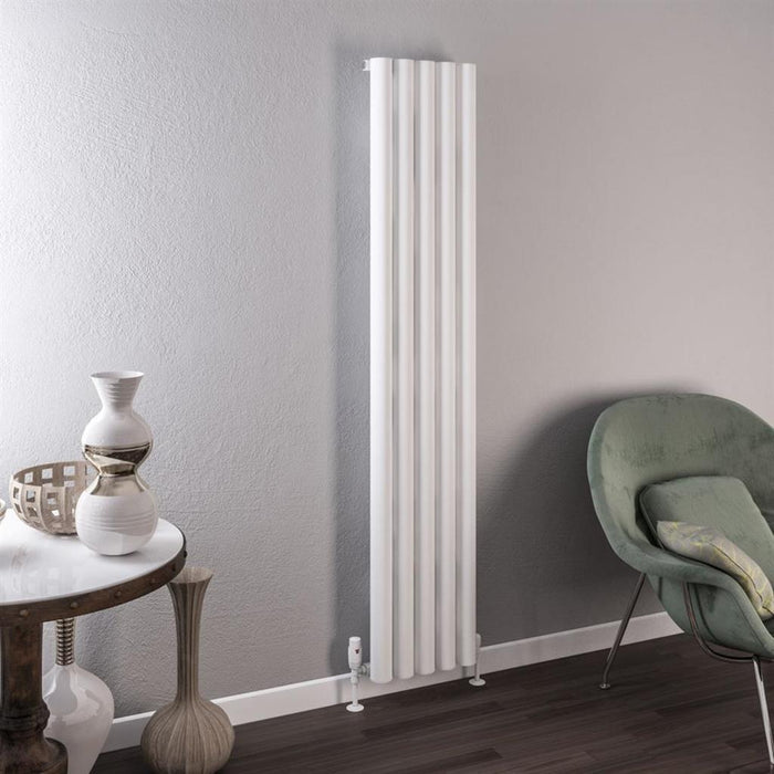 Eastbrook Burford Aluminium Vertical Designer Radiator - Matt White
