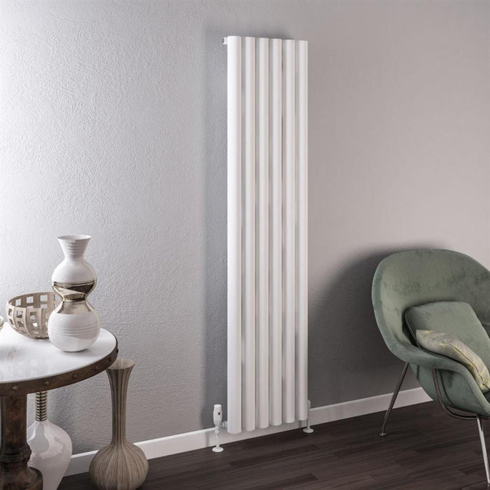 Eastbrook Burford Aluminium Vertical Designer Radiator - Matt White
