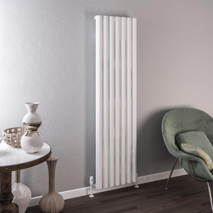 Eastbrook Burford Aluminium Vertical Designer Radiator - Matt White