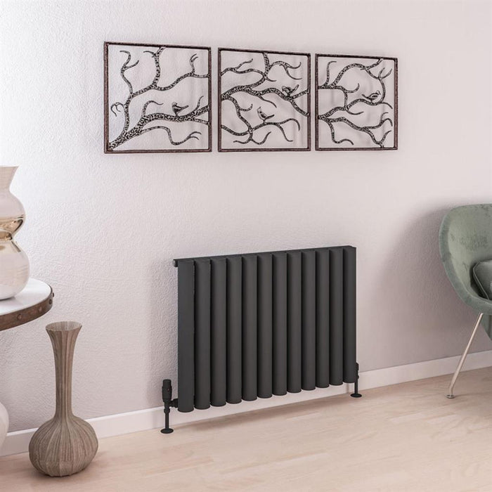 Eastbrook Burford Aluminium Horizontal Designer Radiator - Matt Anthracite