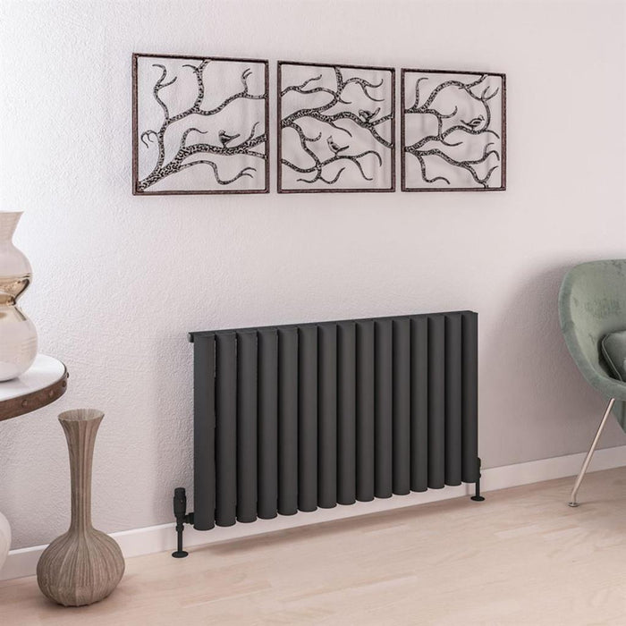 Eastbrook Burford Aluminium Horizontal Designer Radiator - Matt Anthracite