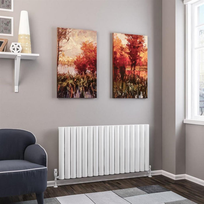 Eastbrook Kelmscott Aluminium Horizontal Designer Radiator - Matt White